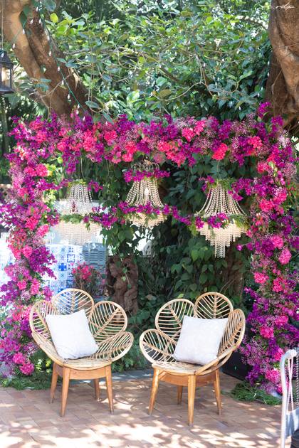 Backdrop and Photo-op — Welcome Lunch decor — Alila Diwa Goa